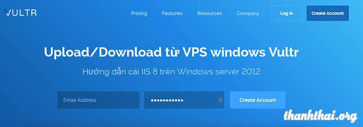 Cài IIS 8 trên VPS Windows server 12